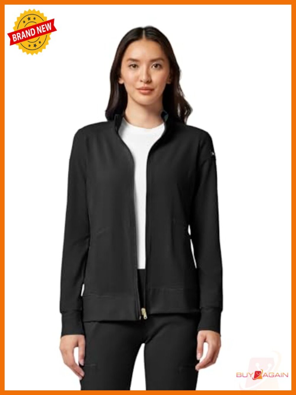 iFlex Scrub Jacket 2 Pocket Zip Front Stretch Medical